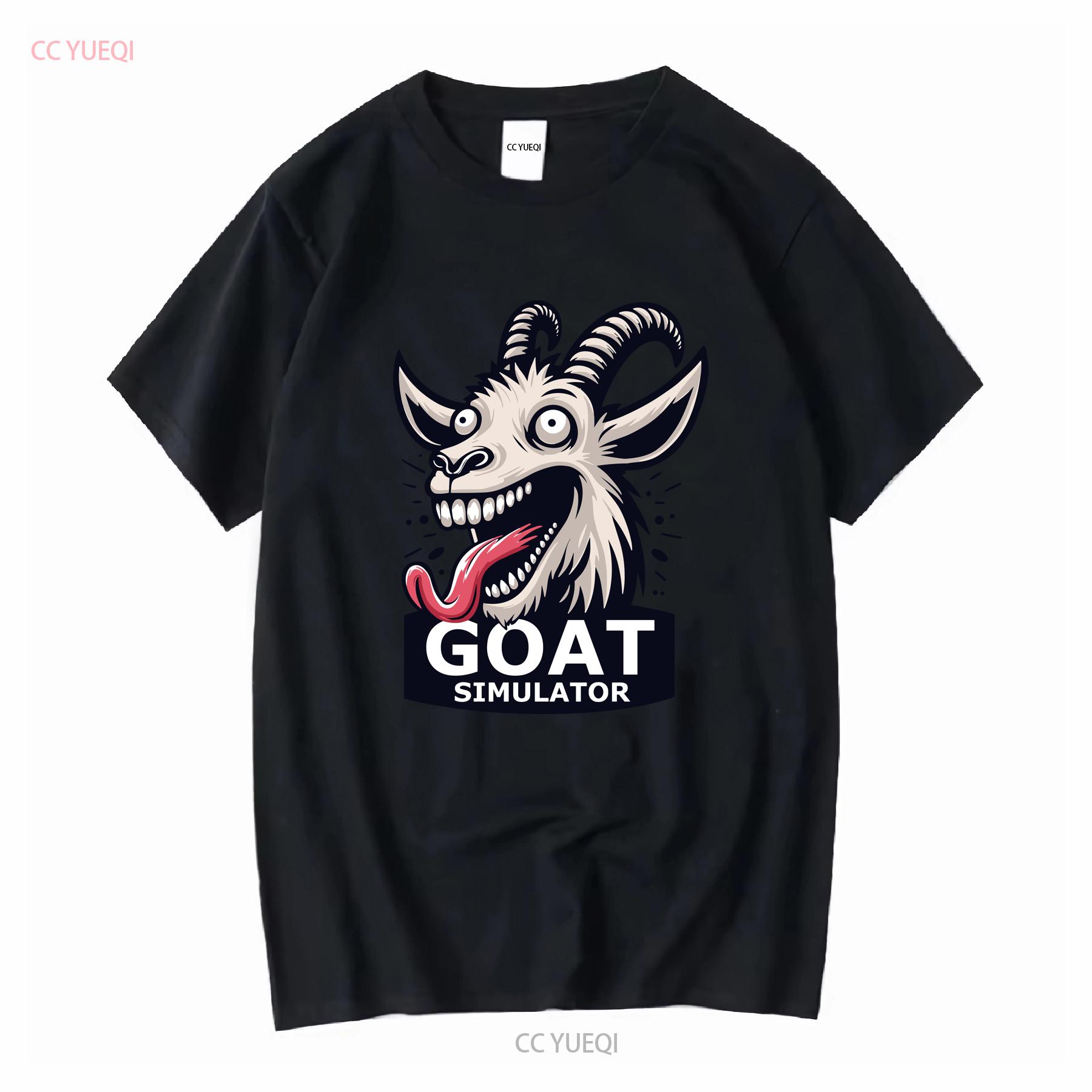 

Goat Simulator Screaming T Shirt long or short sleeves vintage Washed Breathable homme Stylish graphic Top For Everyday Wear 4XL
