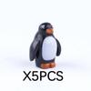 MOC Animal Building Blocks DIY Pig Fishes Octopus Penguin Turtles Figures Toys Set City Farm Zoo Accessories Bricks Kid Gift