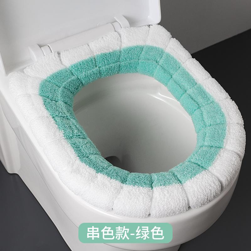Toilet Cushion Thickened Plush O-shaped Toilet Cushion Universal  Toilet Cover Plush Toilet Cover #2856