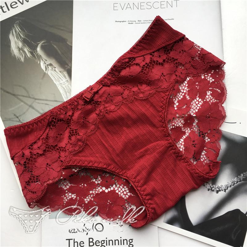 

Жіночі трусики з нижньою талією. Сексуальні милі мереживні жіночі трусики One Size