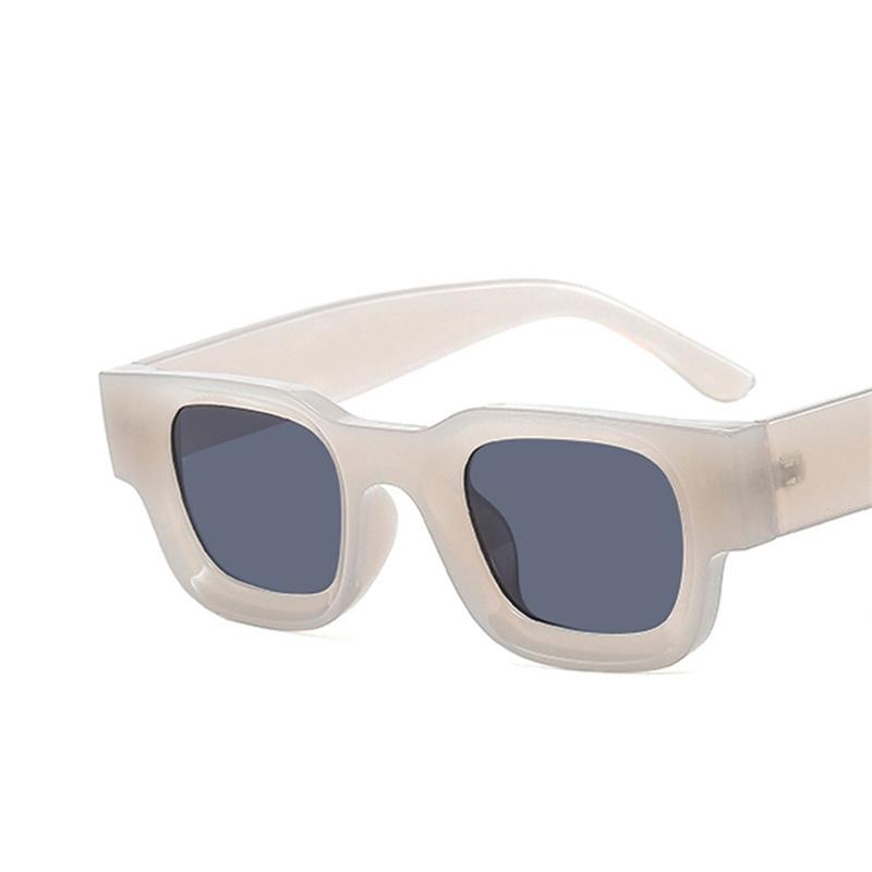 

Classic Trendy Purple Sun Glasses Glasses Ladies Men Rectangular Spectacle Frame Frame Glasses Classic Concave Rectangle Eyewear Shades UV400 Gafas only 1pcs sunglasses