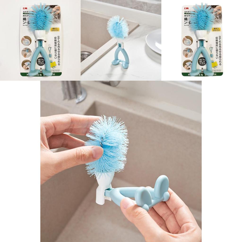 Kitchen Cleaning Brush With Plastic Material For Pots And Dishware