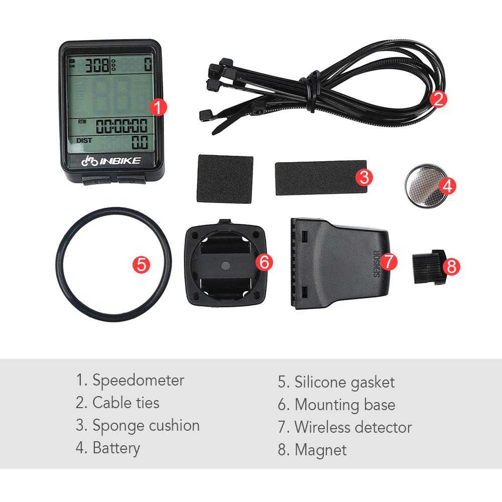 Waterproof Bicycle Speedometer Wireless Bike Computer Rainproof LCD Display Multifunctional Cycling