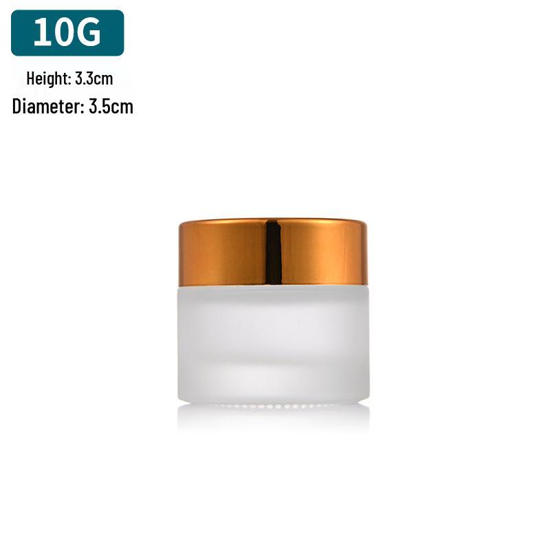 Frosted Glass Ointment Jar, Small Capacity Sealed Container for Creams