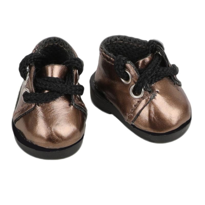 Multi Color Mini Doll Shoes Set Of 6 Pairs For 17cm/6.7in Dolls Detailed Craftsmanship Leather Style Footwear