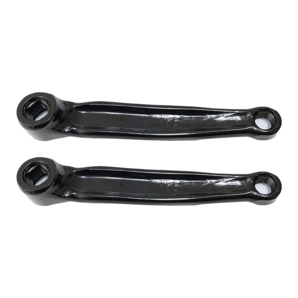 Sleek and Strong A Pair of 165mm Indoor Sports Bike Cranks Made from Iron