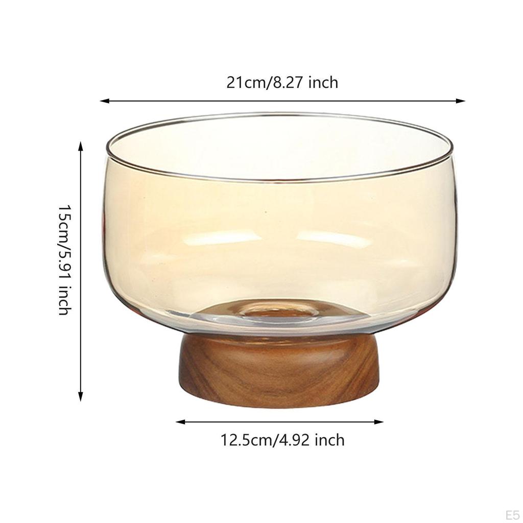 Ovocná mísa Skleněná nádoba se stojanem na občerstvení a dezerty