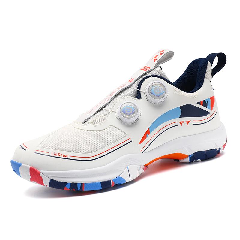 

9210 Men s Shoes Double Rotating Button Badminton / Low Top Tennis Table Fabric Sports 42 небесно-голубой