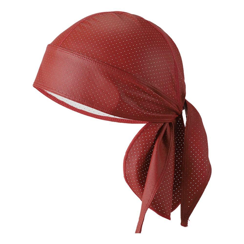 Schnelltrocknendes PU Durag Hip Hop Piraten Bandana Hut Mode Turban Hijab Biker