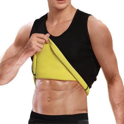 Men Slimming Body Shaper Thermal Shirt Sauna Sweat Vest Workout Tank Top Compression Suits Weight Loss Waist Trainer Shapewear