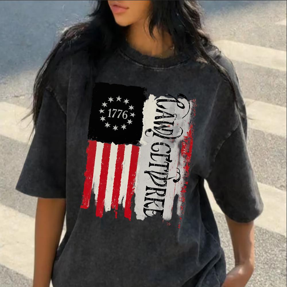 Summer Spring Casual Top Womens Clothing Paris Round Distressed Tshirt Short Sleeved Round Neck Tshirt Harajuku Streetwear