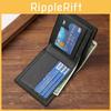 2022 New Men's Wallet Short Style Business Card Holder Youth Horizontal Design Lightweight Luxury Multiple Card Slots Pu Leather 2-fold Open Cover