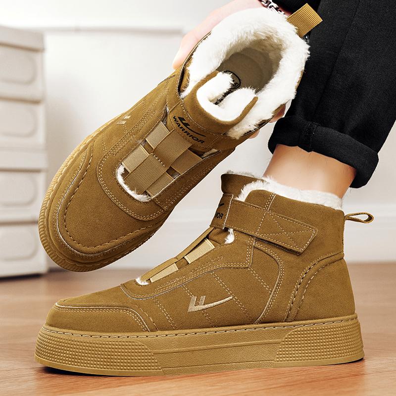Warrior Fashion Simple Trendy Versatile Warm Non-Slip Wear-Resistant High-Top Sneakers Men Sneakers WXY-J415N01