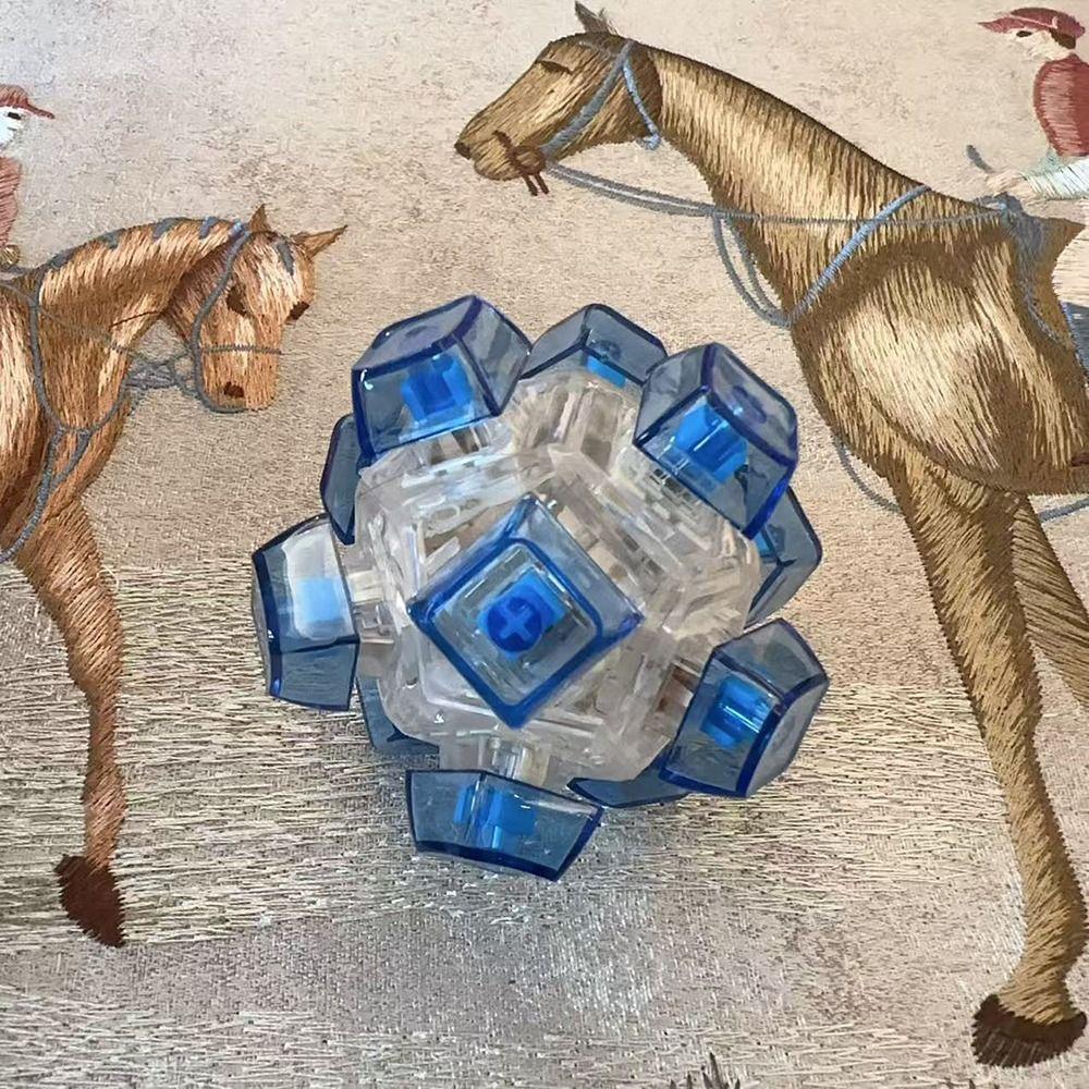 Square Shape Button Cube Ball Toy Finger Games Spherical Square Fidget Keyboard Key Toy  Travel