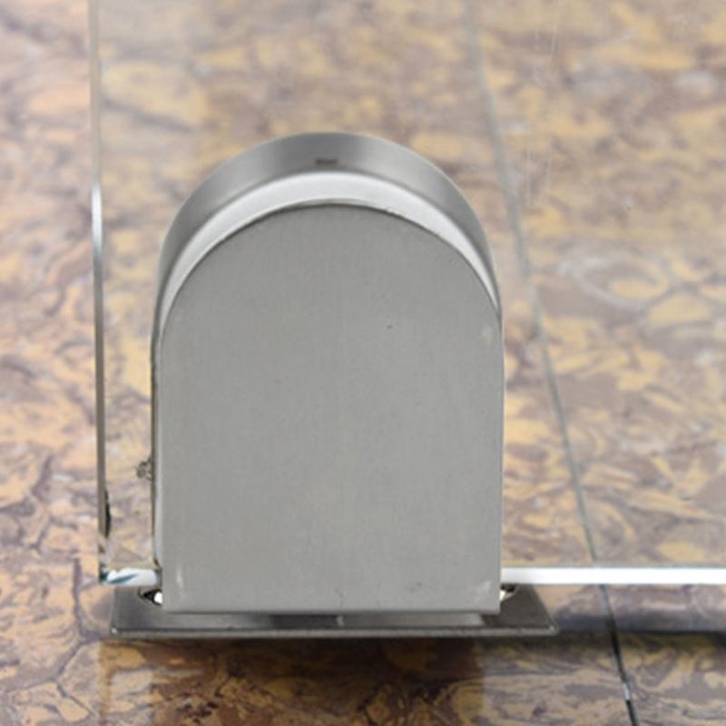 Glass Door Floor Lock Single Bolt Keyless Anti-Theft Locks Door Slide for Latch