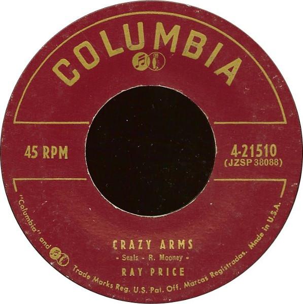 

7inch Record RAY PRICE Crazy Arms 421510 Columbia 1956 US World Music Used