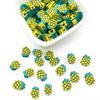 Diy Soft Pottery Bead Separation Mixed Color Fruit Cartoon English Letters Perforated Loose Beads, Sliced Bracelet Material