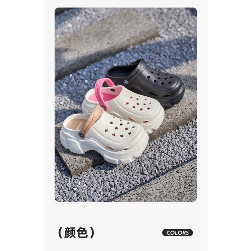 Women S Two Tone Thick Sole Clogs Summer Outdoor Non Slip Breathable Sandals