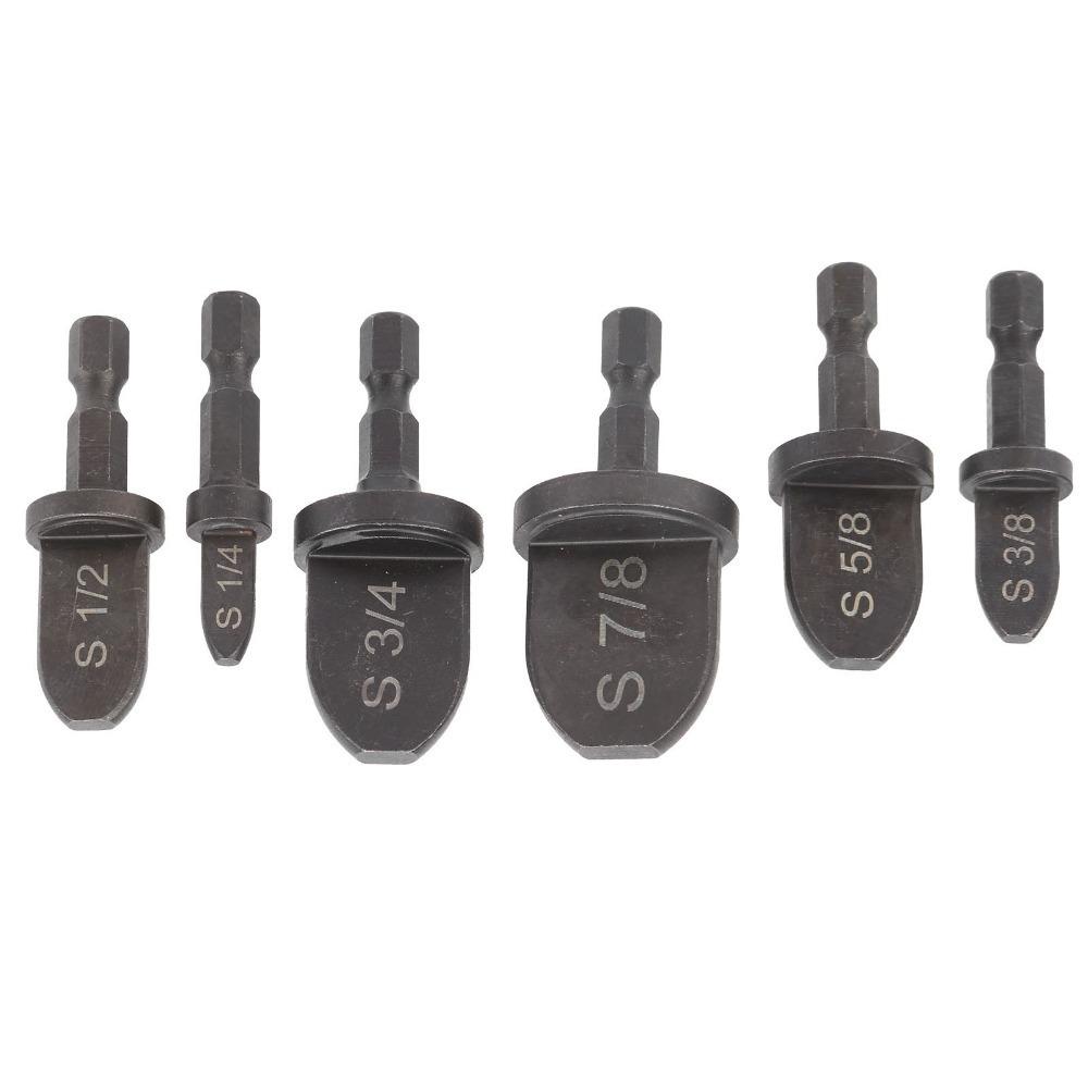 6 PCS Soft Copper Tubing HVAC Swaging Tool Swage Expander Drill Bit  Air Conditioner Installation