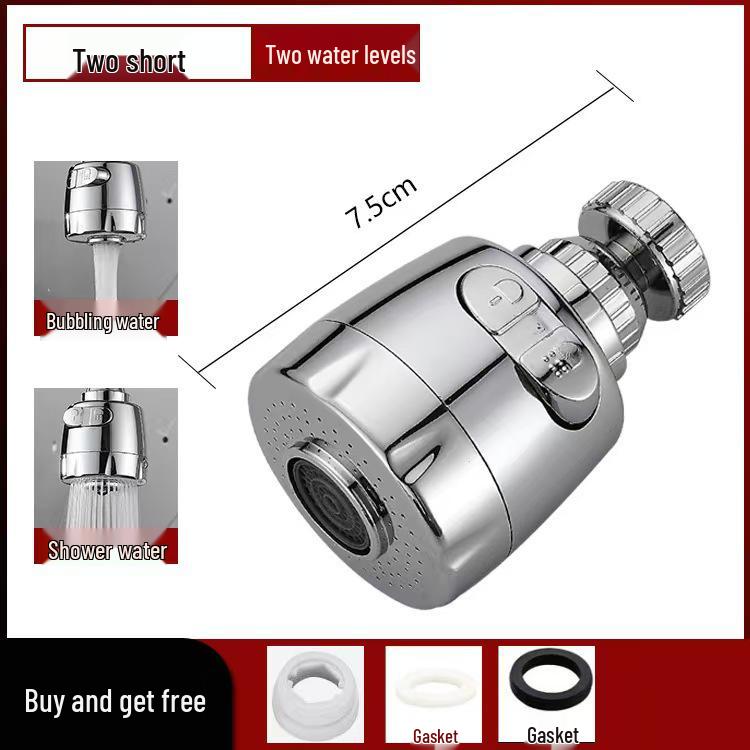 Six-Layer Faucet & Shower Head Water Filter - Universal Nozzle for Anti-Splash & Purification.