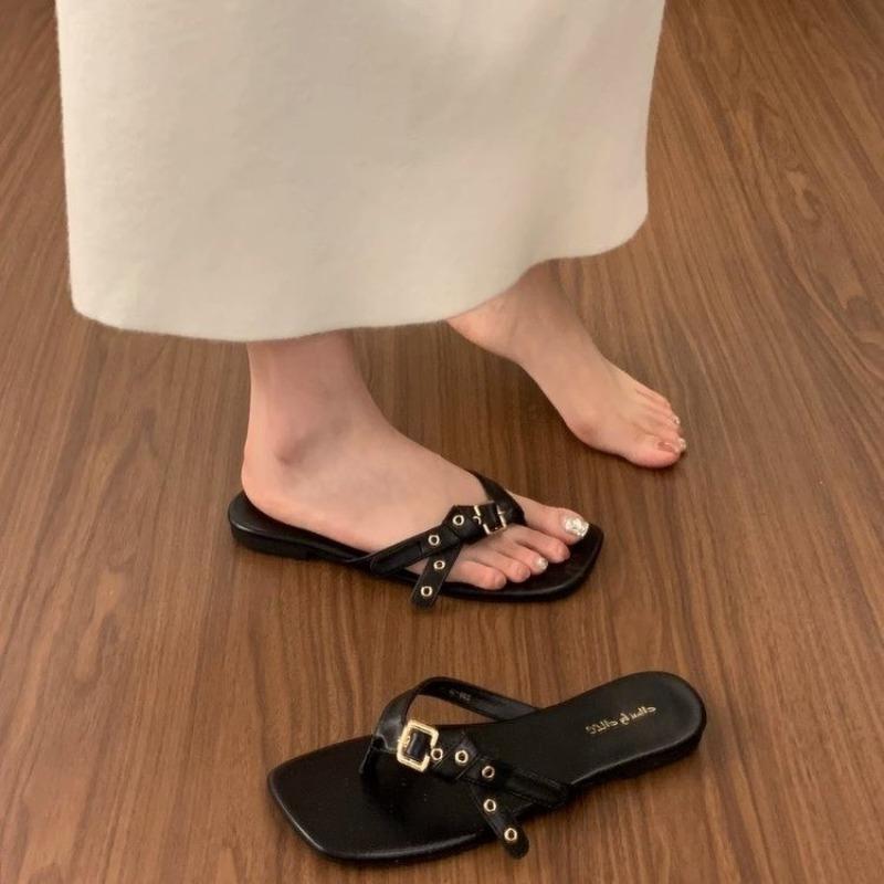 Niche flip-flops shoes for women's summer wear new fashion with skirts, beach cool slippers for children