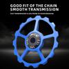 2Pcs Ceramic Bearing Jockey Wheel CNC Aluminum Alloy Rear Derailleur 10-16T Guide MTB Road Bike Pulley