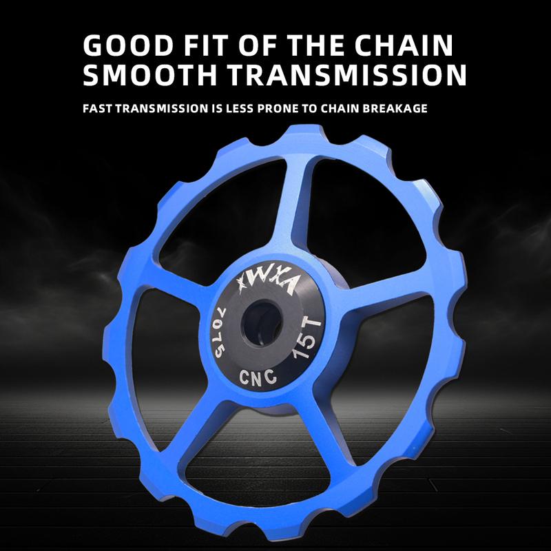 2Pcs Ceramic Bearing Jockey Wheel CNC Aluminum Alloy Rear Derailleur 10-16T Guide MTB Road Bike Pulley