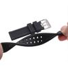 Watchband 23mm Silicone Watch Band Strap Men Sport Waterproof Black Watchbands For Luminox Accessories Stainless Steel Black Silver Buckle