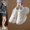 2025 New Women's Shoes Autumn Trendy Brand Women's Thick Sole Increased Casual Flow Reflective Sports Running Trendy Shoes