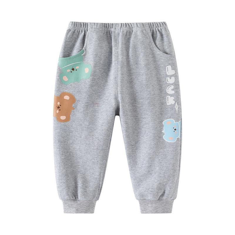 

Toddler Grey Casual Leggings Long Pants for Spring & Autumn - Stylish Boys Pants (0-6 Years) 130 cm
