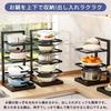 Pot Height Frying Pan Steel Storage Stainless Under Kitchen Pot Storage Pot Home Cabinet Restaurant Kitchen Supplies Pot and Frying Pan Organizer Rack