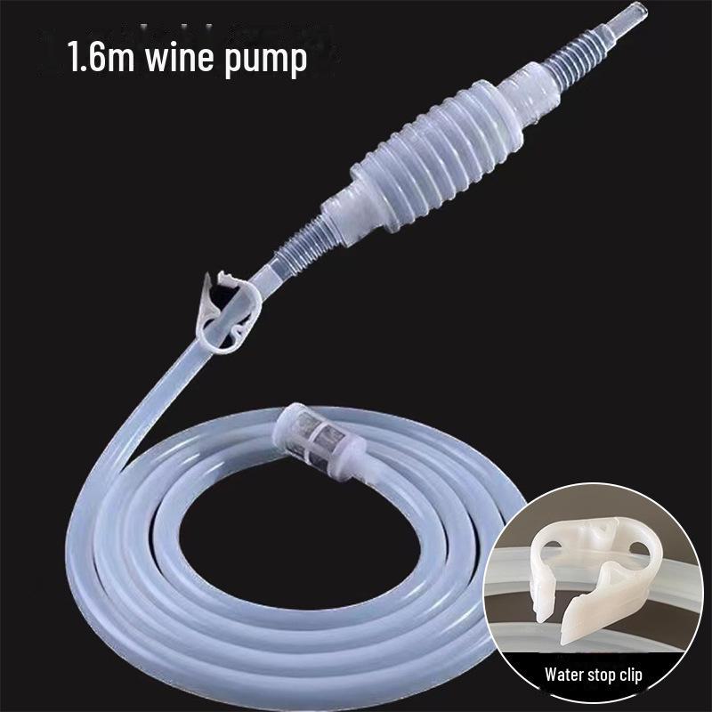 

Автоматичний самовсмоктуючий винний насос і фільтр для домашнього використання 1.6m silicone hose