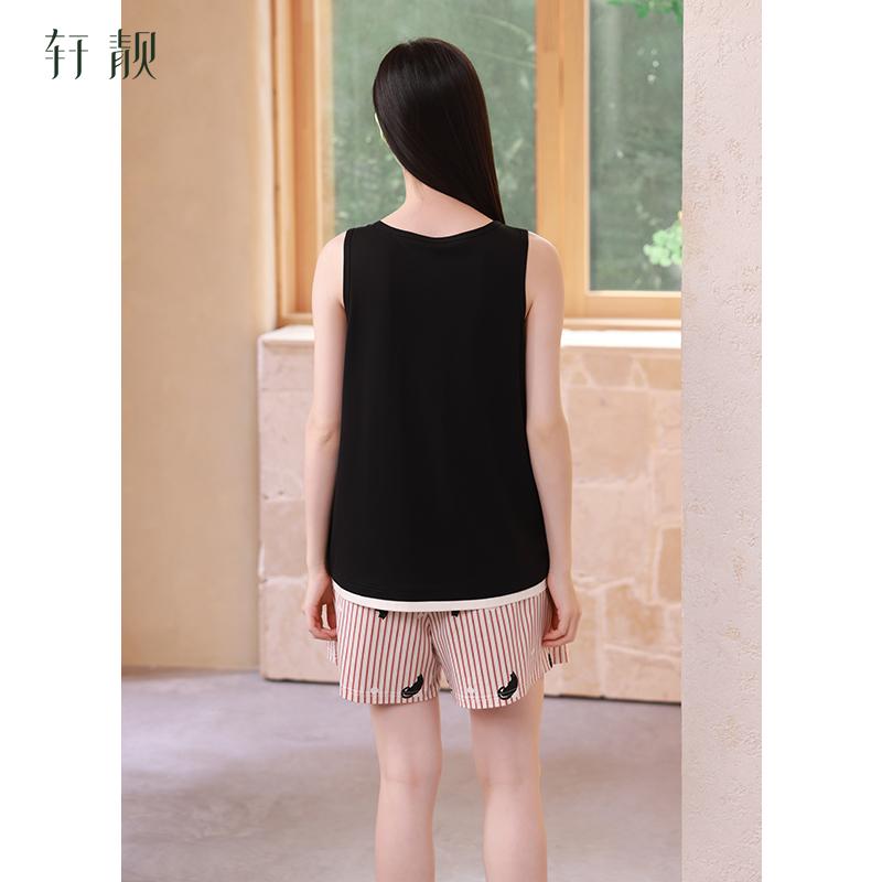 Xuanliang 2026 new sleepwear women's summer Modal cotton sleeveless vest shorts ice silk cool home suit set
