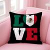 Mexico Mex Flag Cushion Cover Eco-Friendly Odorless Healthy Pillowcase Soft & Comfortable Kid-Safe No Filling