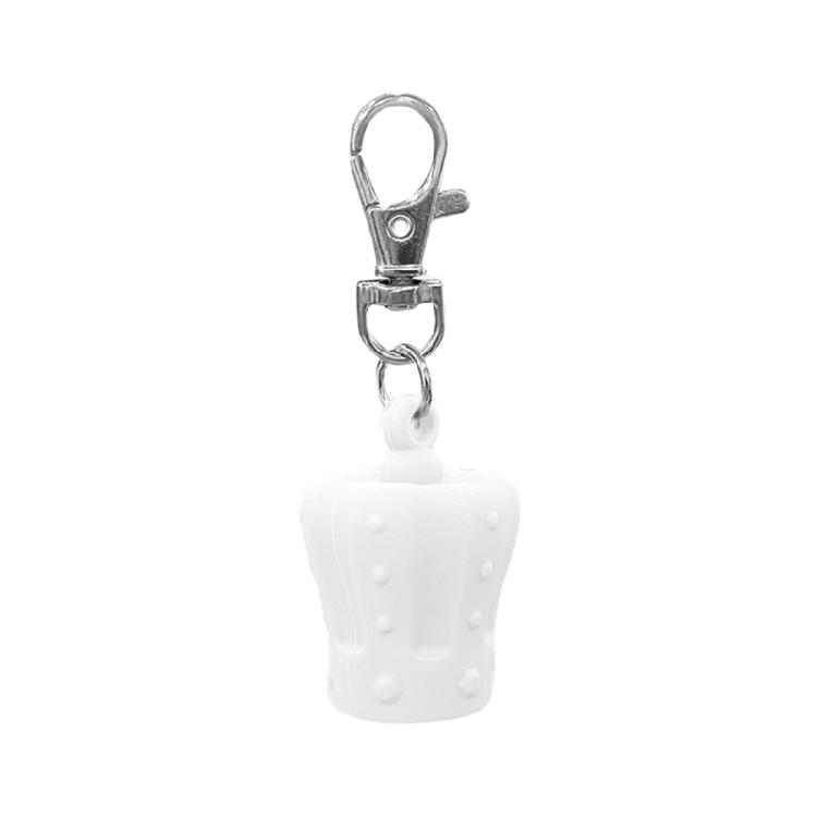Lip Balm Keychain Caps Stylish Lip Balm Lid Key Holder Essential Key Accessory Silicone Texture Suitable for Women Girl