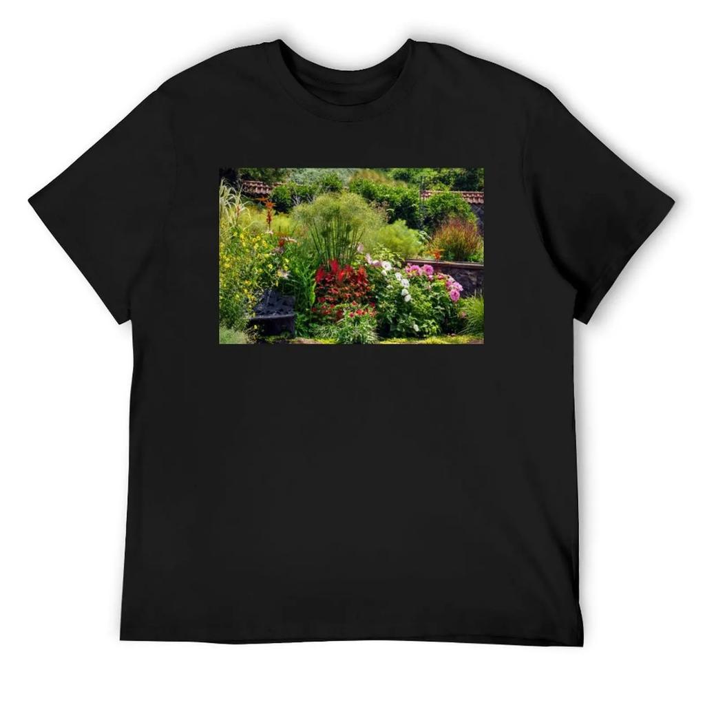 Biltmore Gardens T-Shirt Aesthetic clothing baggy shirts summer tops blue lock clothing for men
