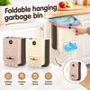 Foldable Hanging Trash Can Wide Opening Kitchen Compost Bin Wall Mounted Garbage Can  Cabinet Door