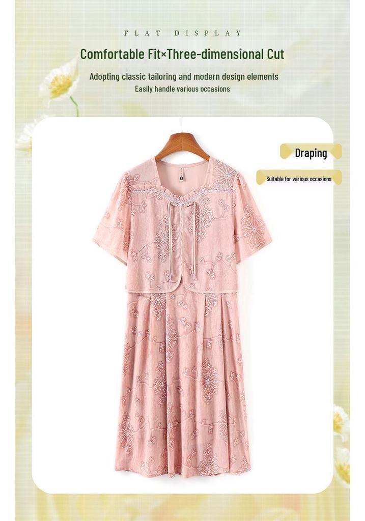 Summer 2026 High-End Two-Piece Dress for Women: Elegant, Mid-Aged Style