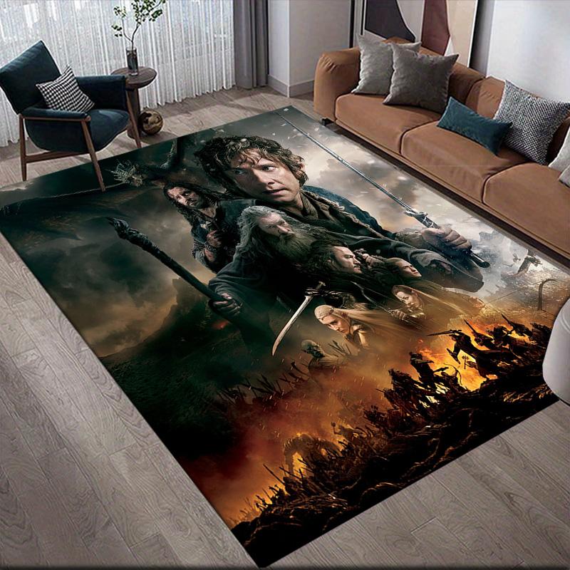 

Hobbit Characters Anti-Slip Floor Mat, Rectangular Carpet for Home Living Room Decor 60x90cm