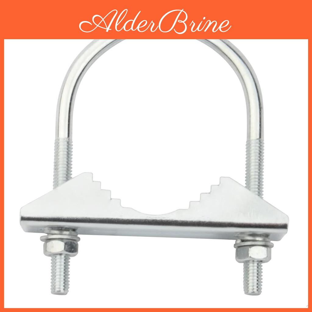 Clamp Bracket Mast Antenna U Bolts Pipe Mounting Assembly Part Clip Mount Holder For