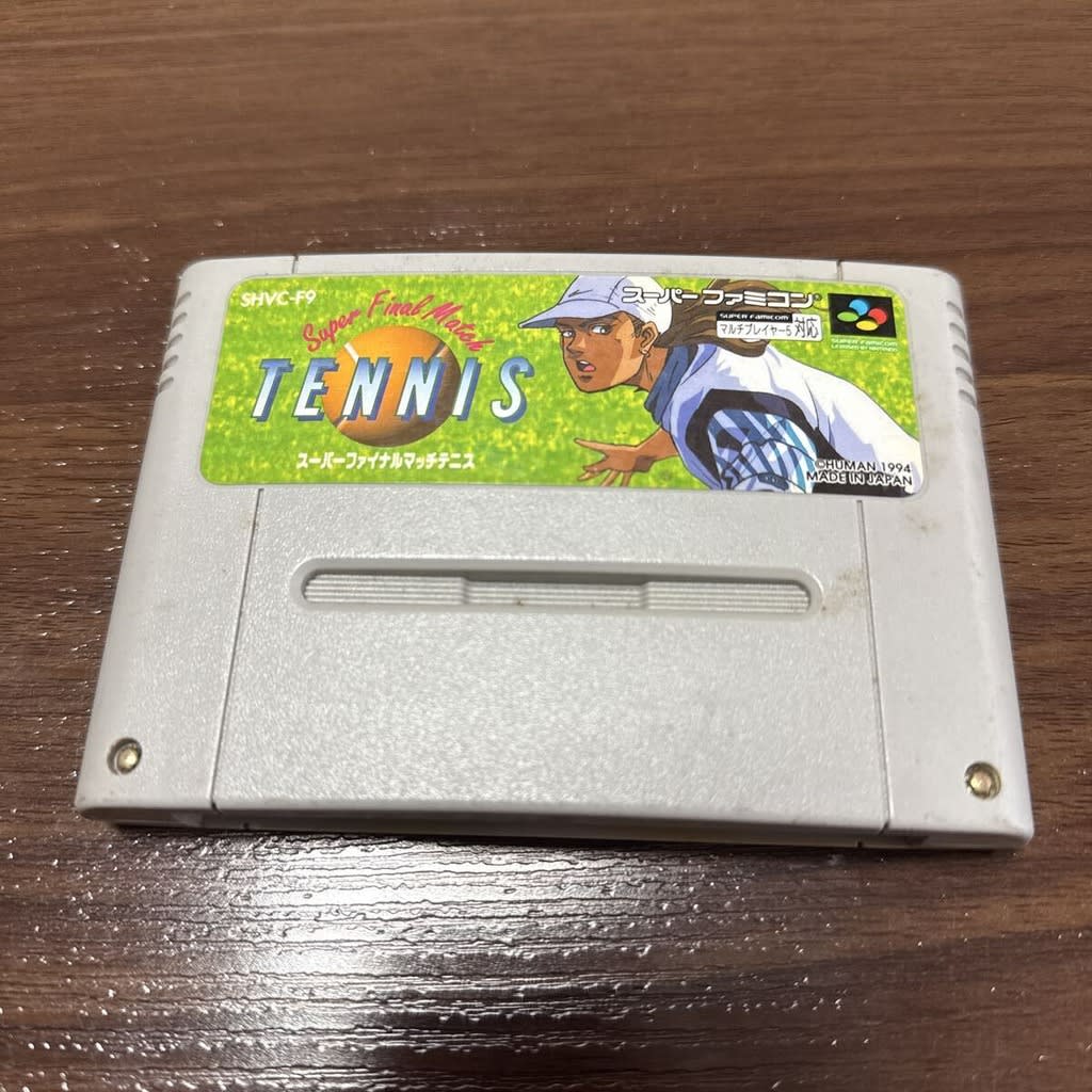 Used Super Final Match Tennis SFC SNES Super Famicom SHVC-F9 Tested Working Nintendo Sports Human NTSC-J Super Nintendo Cartridge