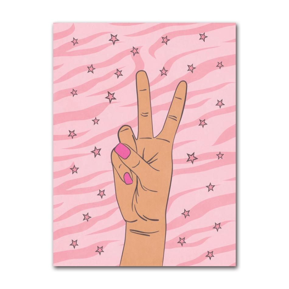 Scandinavian Minimalist Wall Art Pink Funky Quotes Vintage Butterflies Canvas Poster Print Home Bedroom Living Room Decoration