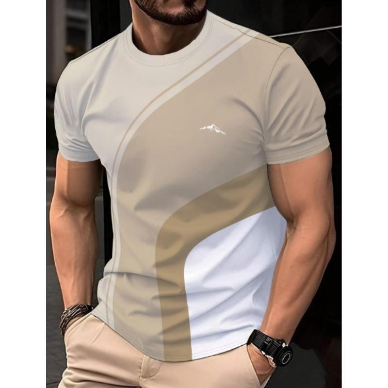 

Уличная хип-хоп футболка Мода для весны лета Мужская повседневная футболка с круглым вырезом и коротким рукавом S