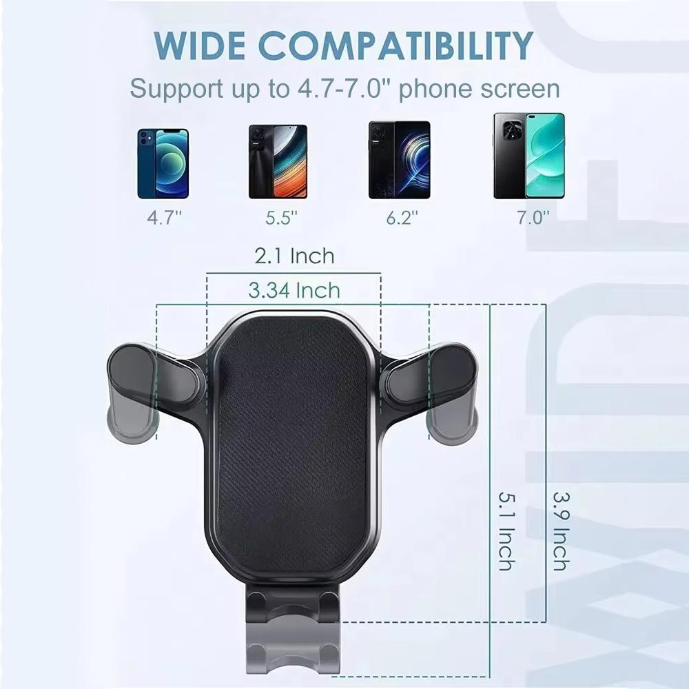 Universal Car Phone Holder with Ventilation Hook for 360 Degree Rotation Installation Anti Shake Supports All Phone Xiaomi