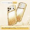 Apple 17 Pro Max Glitter Wave Gradient Case for iPhone 16: Rhinestone Protective Cover, High-End Feel, Compatible with iPhone 15.