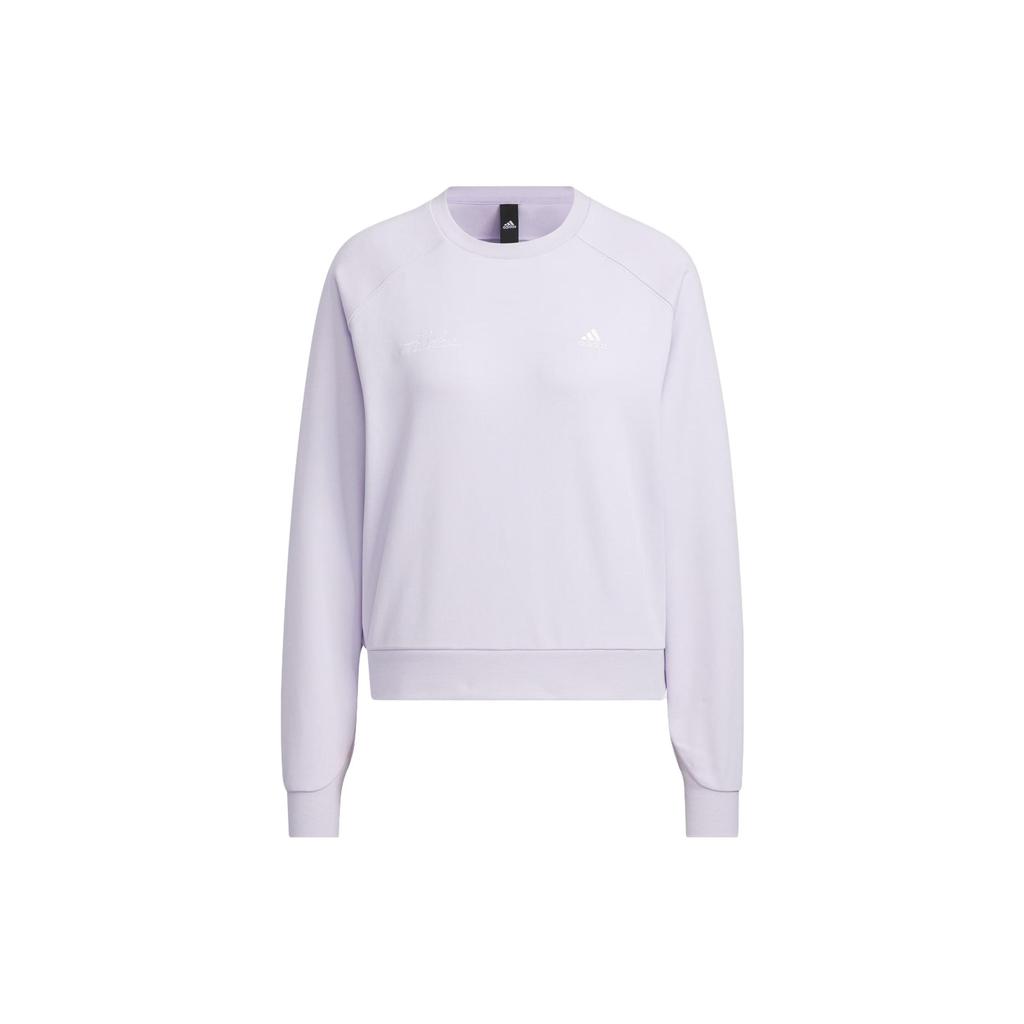 Adidas Rco Graphic Sweatshirt With Letter Logo Women Tops Light-Purple IP7089
