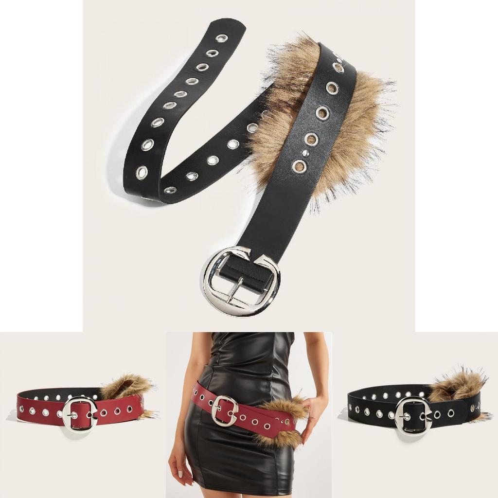 Modern Wide Faux Leather Waist Strap With Alloy Buckle For Casual Clothing