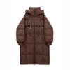 Down Cotton-padded Jacket Thick and Loose Korean Long Winter Cotton-padded Jacket That Reaches The Knees