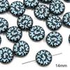 Handmade Acrylic Baroque Retro Beads: Round & Flat Beads for DIY Bracelet & Necklace Jewelry