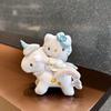 Cute Aesthetic Hello Kitty Unicorn Angel Plush Doll Keychain With Pearl Decor Lovely Bag Charm Ornament Gift For Kids Girls